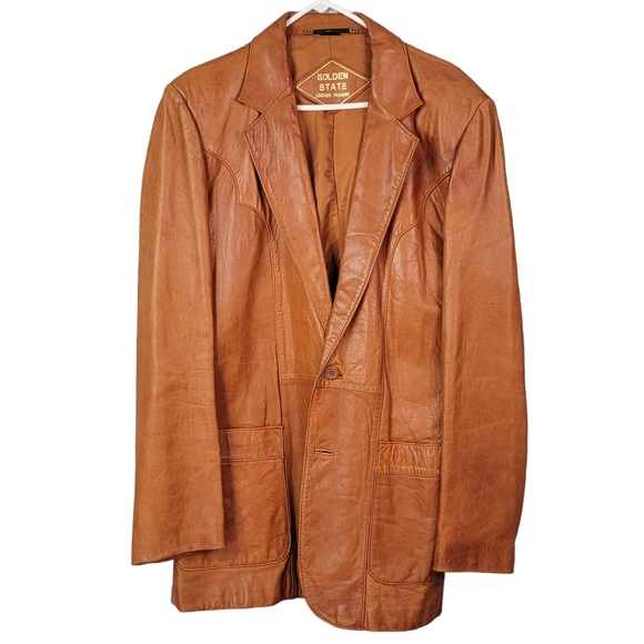 Golden State Other - Golden State Vintage Western Ranch Wear Brown 100% Genuine Leather 42L